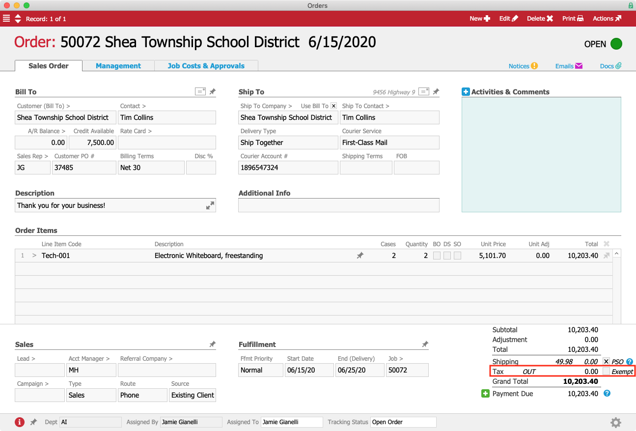 STSD Order Annotated