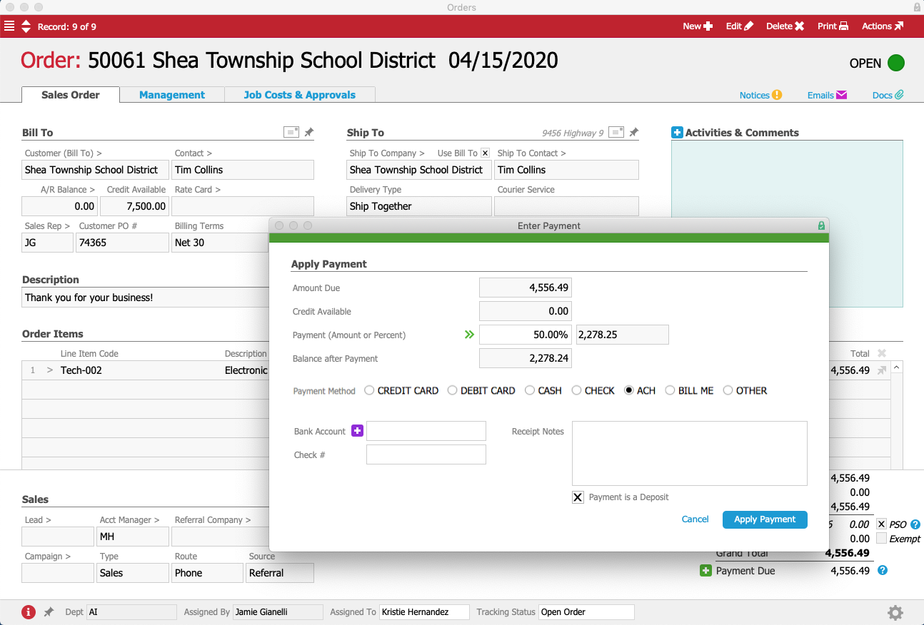 STSD Enter Payment