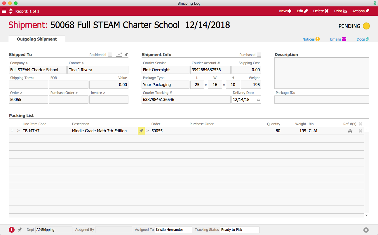 Full STEAM Rush Shipment